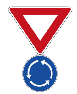 ceder avec carrefour à sens giratoire