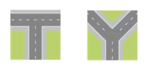 intersection t and y 1