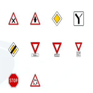 les panneaux d'intersection