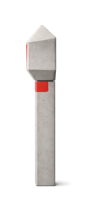 balise de priorité vue de profil