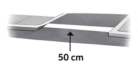bande blanche 50cm