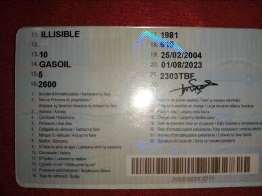 Permis Catégorie B (Fiche) Word Image 8907 7