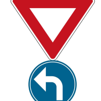 ceder obligation d'aller à gauche